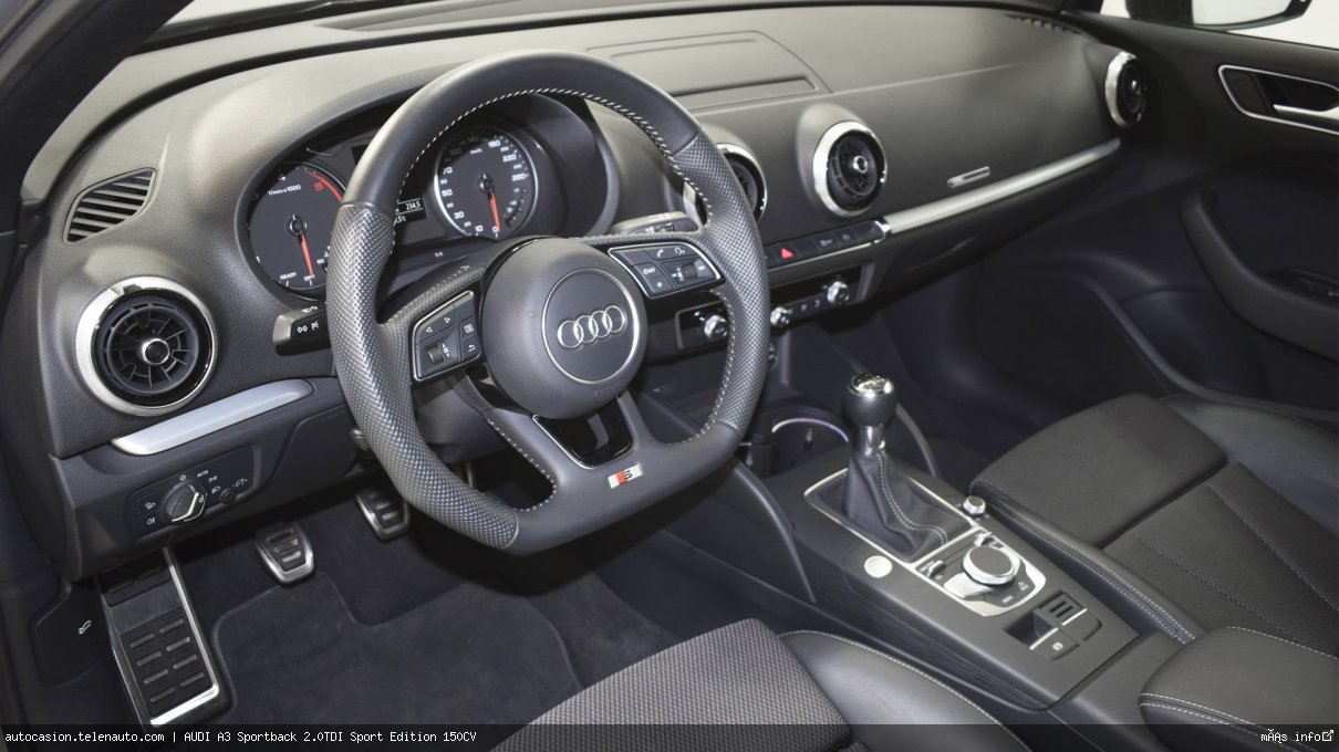 Audi A3 Sportback 2.0TDI Sport Edition 150CV Diesel seminuevo de segunda mano 9