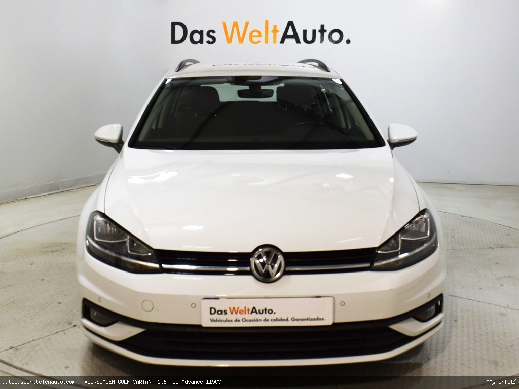 Volkswagen Golf variant 1.6 TDI Advance 115CV  Diesel de segunda mano 2