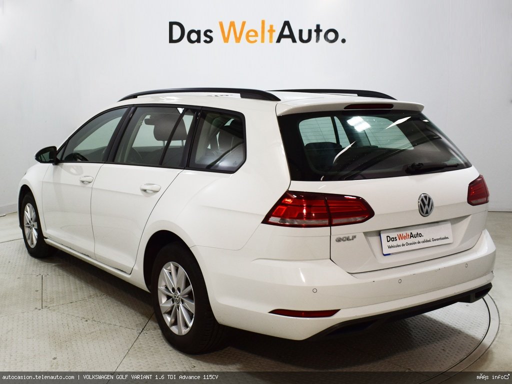Volkswagen Golf variant 1.6 TDI Advance 115CV  Diesel de segunda mano 4