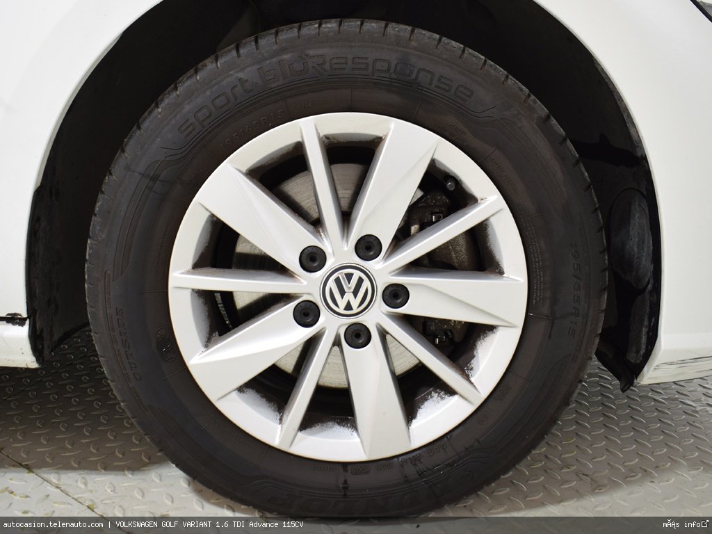 Volkswagen Golf variant 1.6 TDI Advance 115CV  Diesel de segunda mano 9