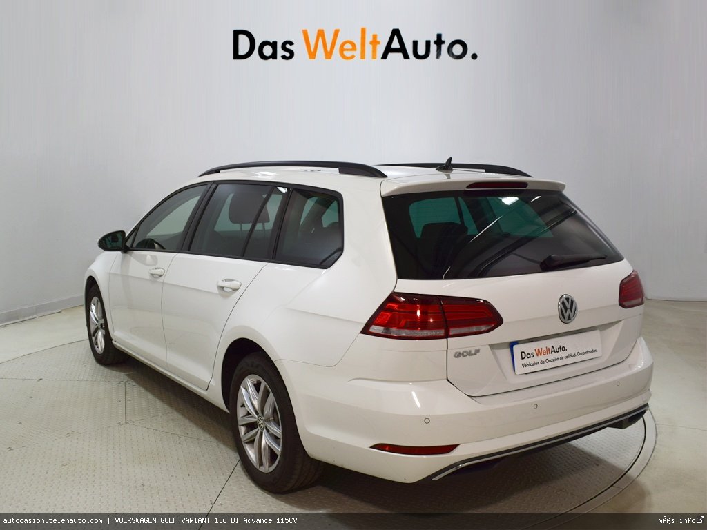 Volkswagen Golf variant 1.6TDI Advance 115CV Diesel seminuevo de ocasión 4