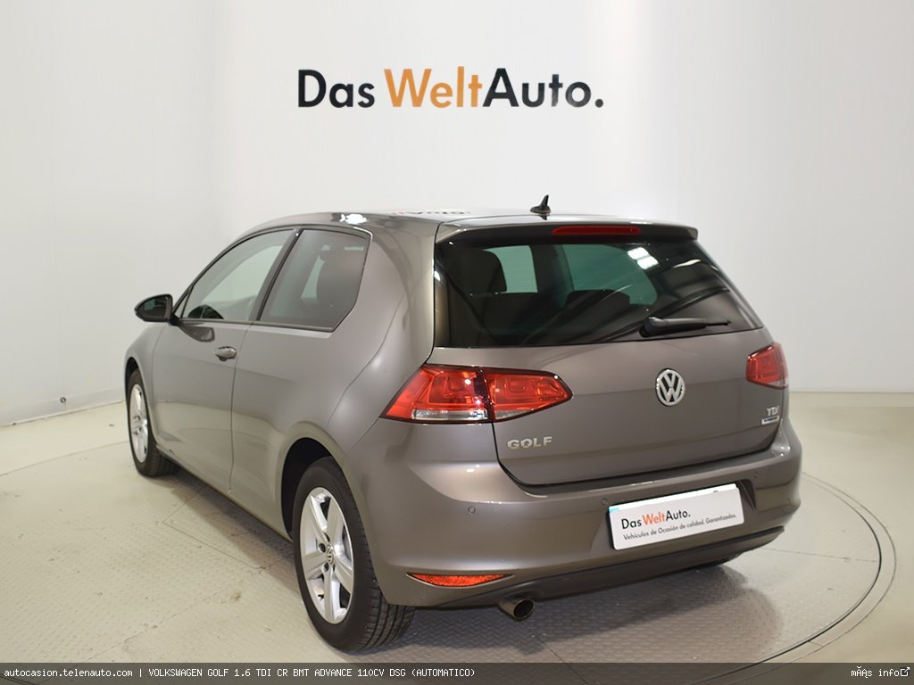 Volkswagen Golf 1.6 TDI CR BMT ADVANCE 110CV DSG (AUTOMATICO) Diesel de ocasión 3