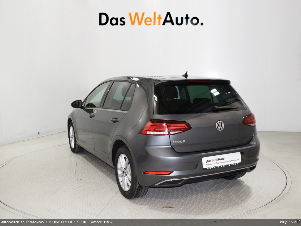 Volkswagen Golf 1.6TDI Advance 115CV Diesel kilometro 0 de segunda mano 3
