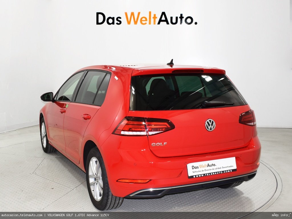 Volkswagen Golf 1.6TDI Advance 115CV Diesel kilometro 0 de ocasión 3