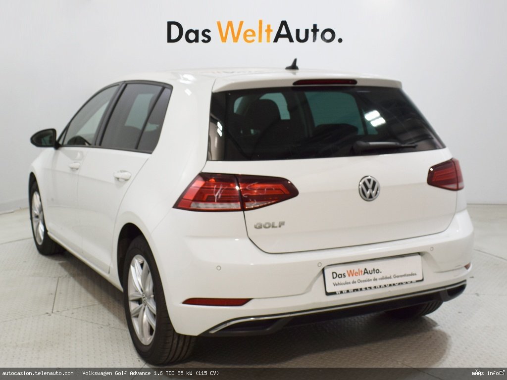 Volkswagen Golf Advance 1.6 TDI 85 kW (115 CV) Diésel de ocasión 4