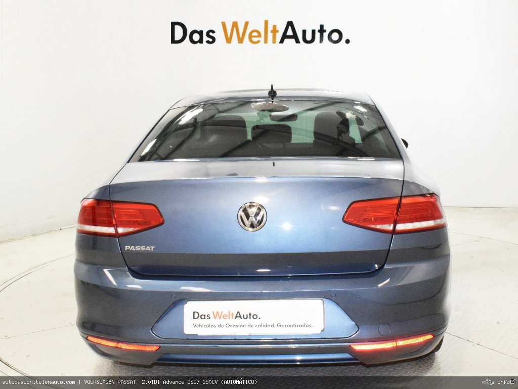 Volkswagen Passat  2.0TDI Advance DSG7 150CV (AUTOMÁTICO) Diesel de segunda mano 5