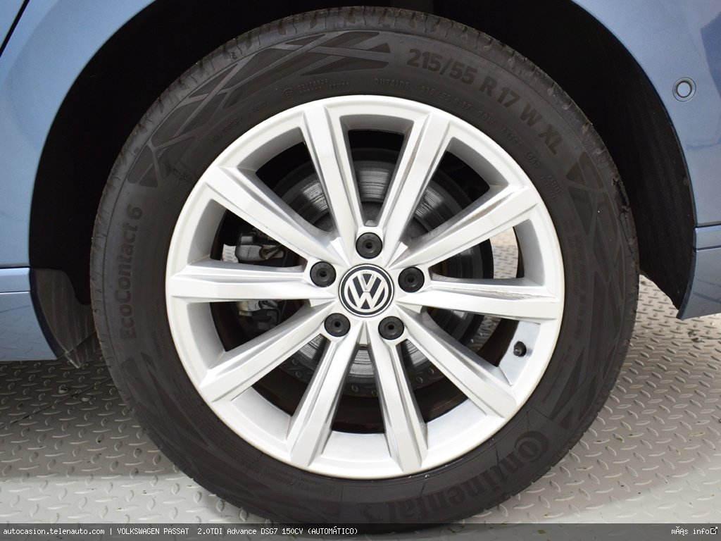 Volkswagen Passat  2.0TDI Advance DSG7 150CV (AUTOMÁTICO) Diesel de segunda mano 10