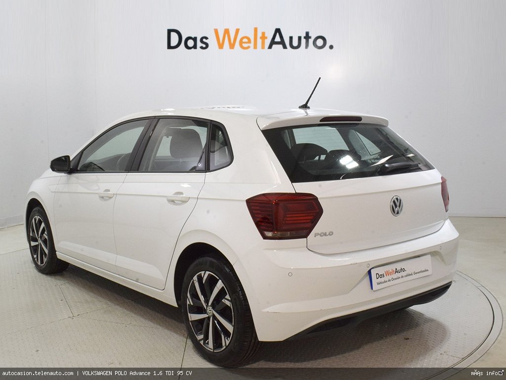 Volkswagen Polo Advance 1.6 TDI 95 CV Gasolina de segunda mano 2